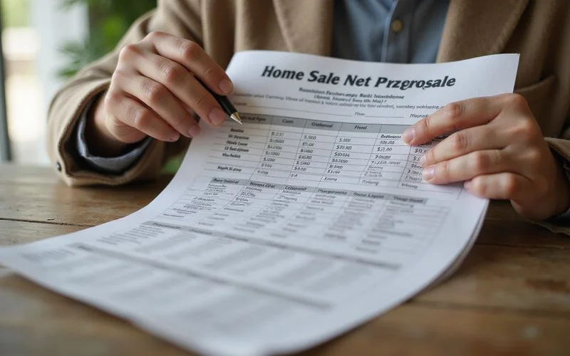 Cedar Hill TX homeowner comparing cash buyer and traditional listing net proceeds at kitchen table with Dallas County data